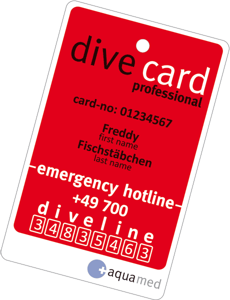 aquamed dive card professional